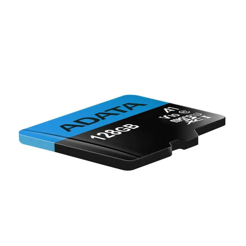 Memorie microsdxc adata premier albastru si negru 128gb cu adaptor sd si viteza class 10 v30 uhs-i