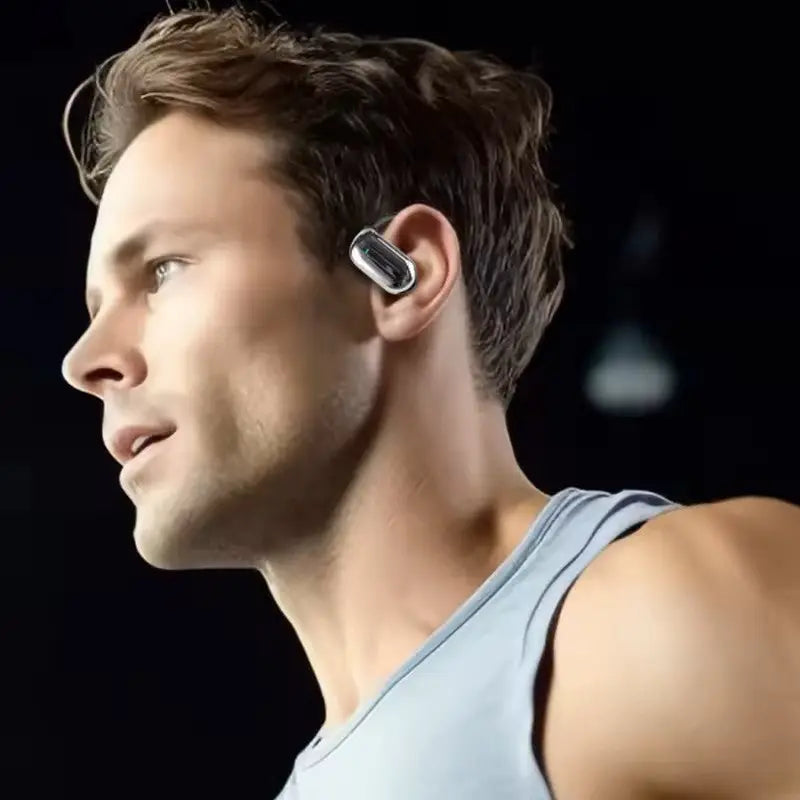 Casti wireless vu-tek q17 earbud in-ear argintiu cu design minimalist si rezistenta la apa ipx5 sapphire blue