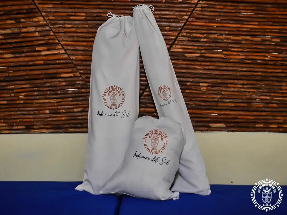 Sacu light gray with drawstring and red black mama del sol logo for hamac xl deluxe santa clara from les hamacs