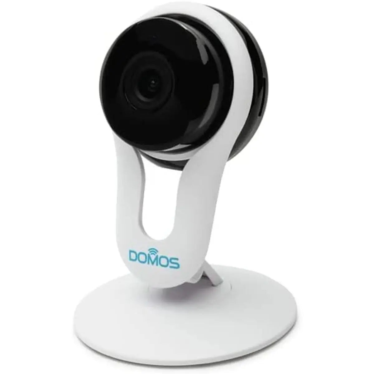 Camera de securitate wireless domos alb-negru cu design rotund, parte din kitul de siguranta pentru casa domos doml-k-1