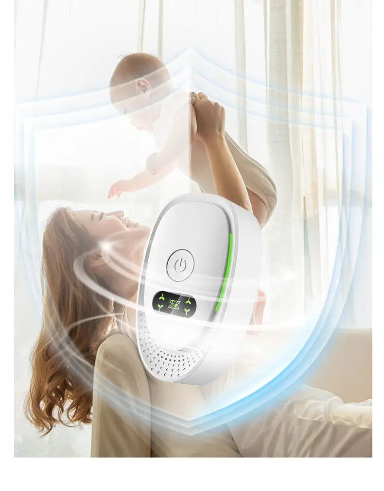 Purificator aer vu-tek 610 alb oval cu ioni negativi pentru îmbunătăți calitatea aerului în locuință