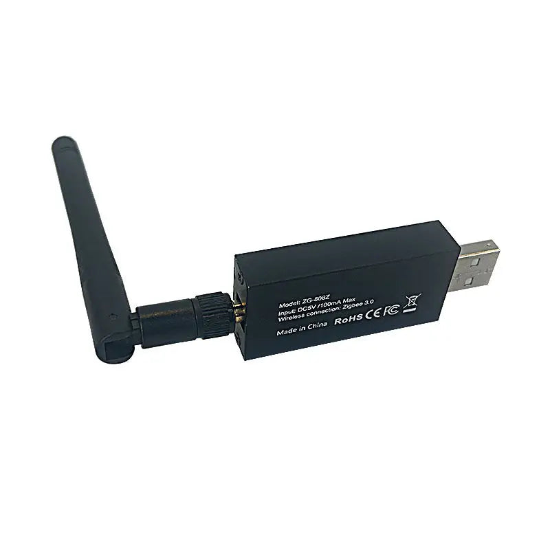 Vu-tek zg-808z zigbee bridge negru dreptunghiular cu antenă detașabilă pentru conectivitate wireless zigbee 3.0