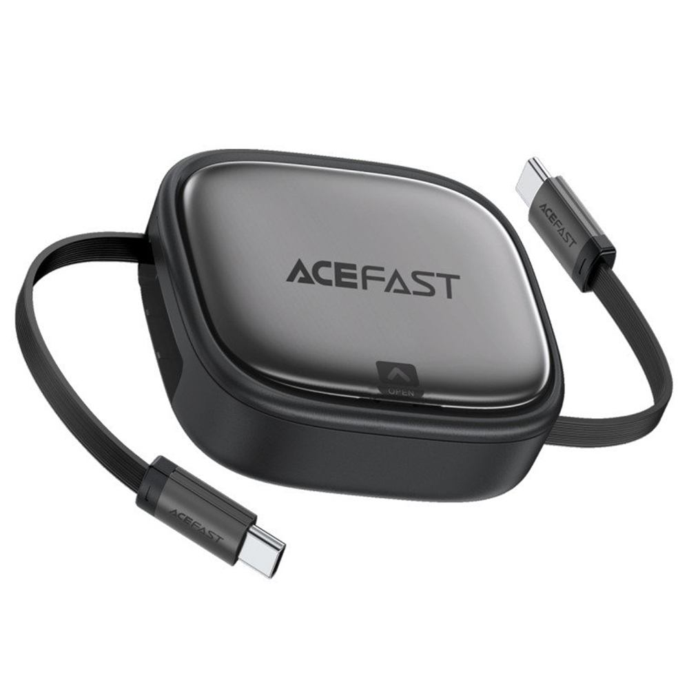 Acefast - Data Cable (J3) - Travel Set with Retractable Cable 2x USB-C, USB, Lightning, Micro-USB, TF, 60W, 3A, 0.95m - Black 6 b2df84aa9c482bcc155932e28cc721ee