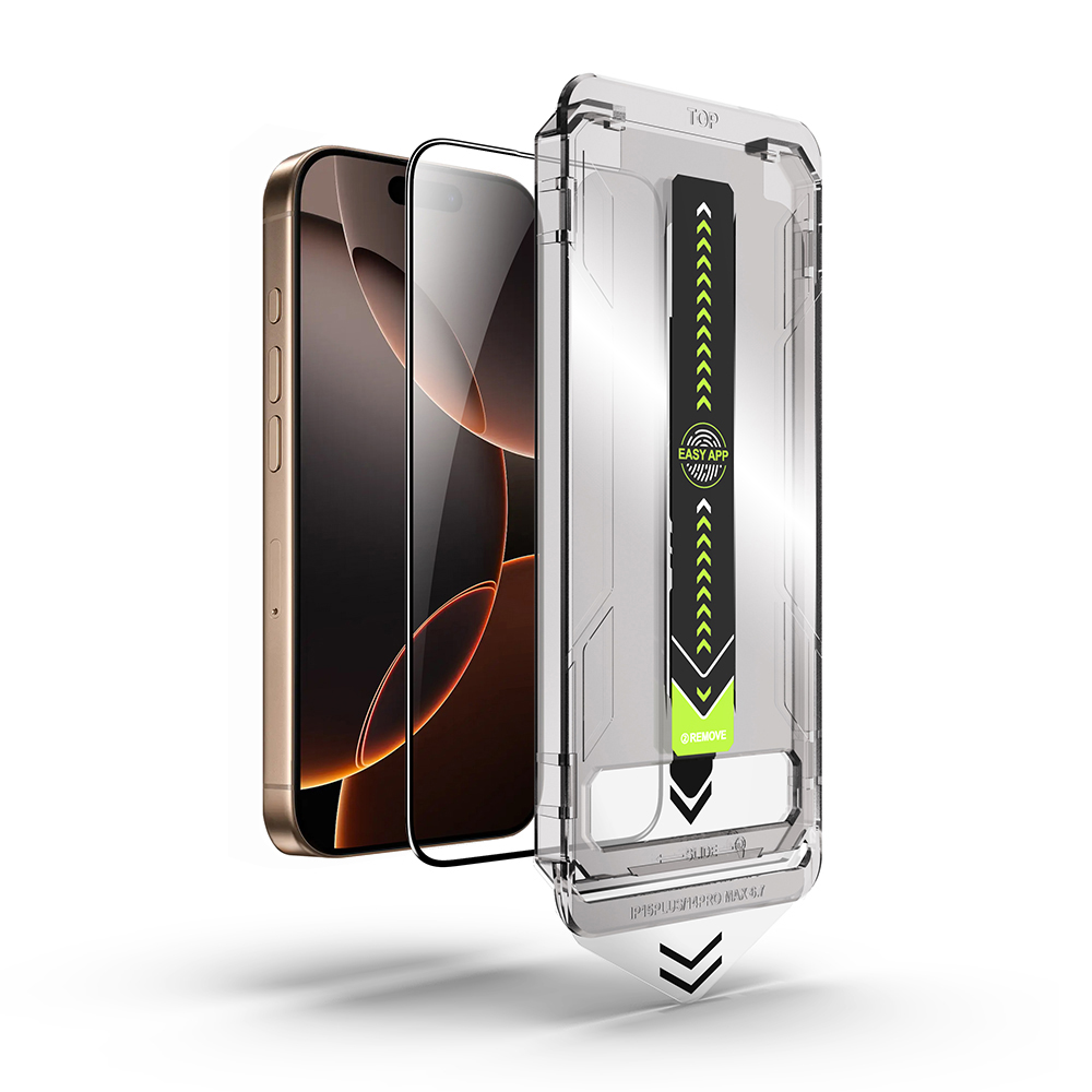 Techsuit - TitanGlass FullCover - iPhone 16 Pro / iPhone 17 - Black 5 Techsuit - TitanGlass FullCover - iPhone 16 Pro / iPhone 17 - Black