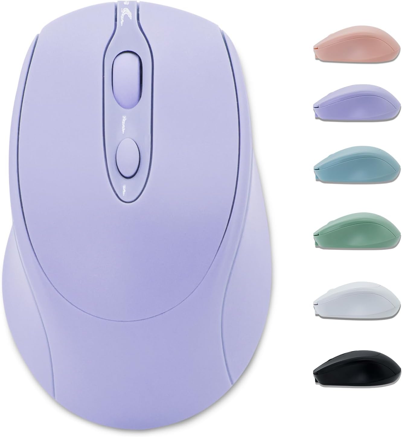 VU-TEK 127 Mouse Wireless Dual mode Bluetooth + WIFI reincarcabil - Lavanda 2 VU-TEK 127 Mouse Wireless Dual mode Bluetooth + WIFI reincarcabil - Lavanda