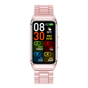 Smartwatch VU-TEK TK75, monitorizare puls, tensiune, SpO2, glicemie, multi-sport, IP68, apel Bluetooth, Android/iOS, bratara silicon