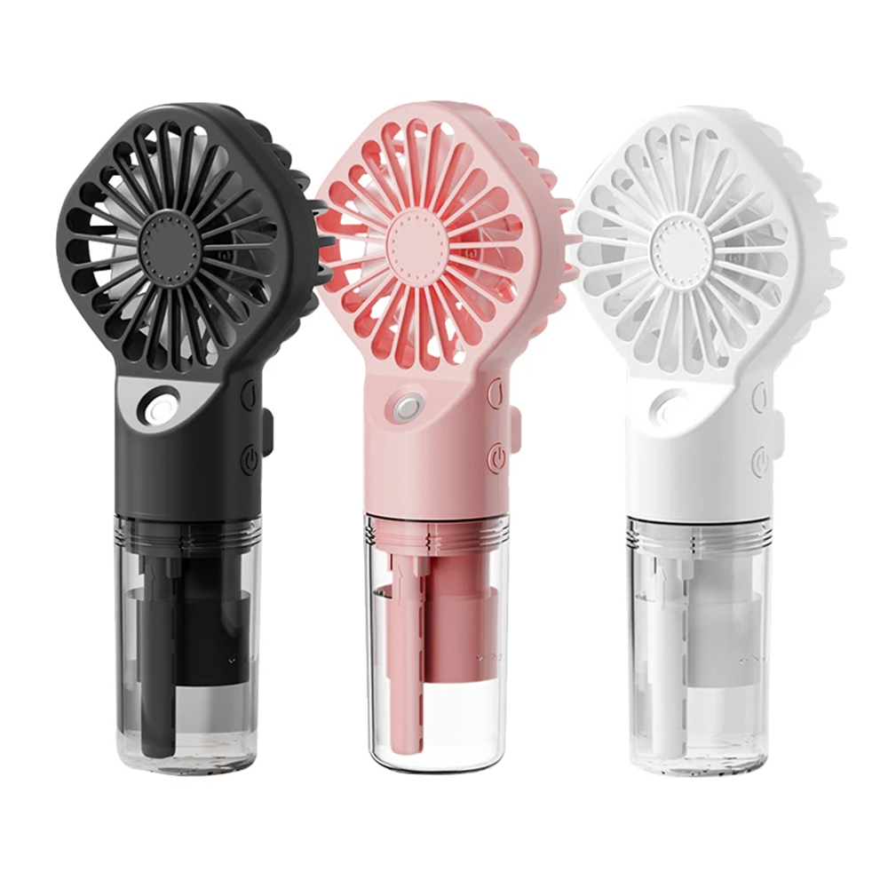 Techsuit - Handheld Fan (G10) - Portable, with Humidifier, Four Speeds, USB - Black 7 Ventilator Portabil cu Umidificator Premium - 3 Trepte Viteza