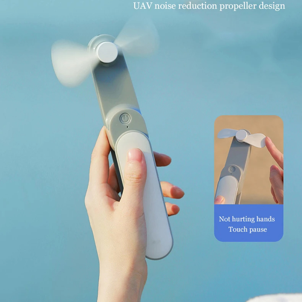 Techsuit - Mini Ventilator Portabil (TF1) - Pocket, Ajustabil, Reincarcabil, Silentios, 1500mAh - White 4 Mini Ventilator Portabil Fiabil - 8h Autonomie