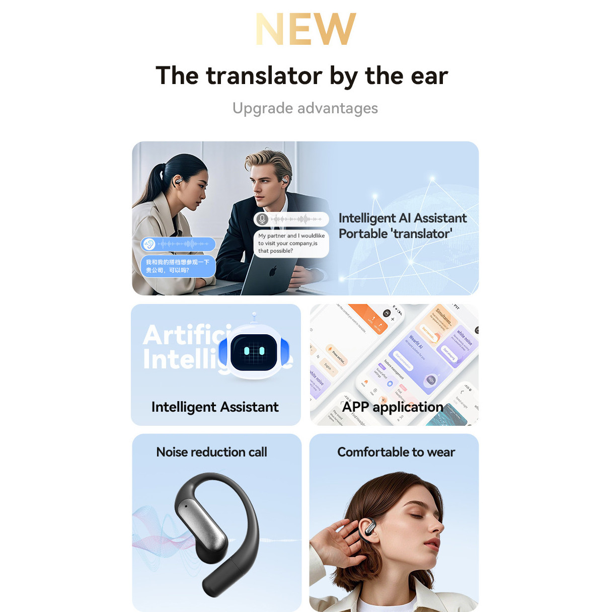 Casti Wireless VU-TEK M118, Bluetooth 5.4, Sport, AI Translation, Autonomie 60h, Microfon HD, Noise Cancelling, Sunet 3D, Silver 12 Casti Wireless Sport Premium - Autonomie 8h
