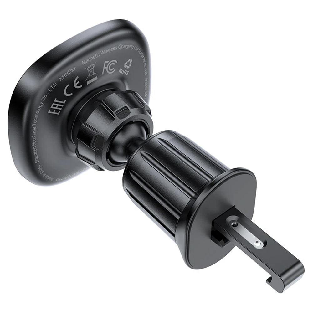 Acefast - Car Holder with Wireless Charging (D46) - for Air Vent, Magnetic Grip, Non-Slip, 15W, for 4.7 - 6.9" Phones - Black 2 Acefast - Car Holder with Wireless Charging (D46) - for Air Vent, Magnetic Grip, Non-Slip, 15W, for 4.7 - 6.9" Phones - Black