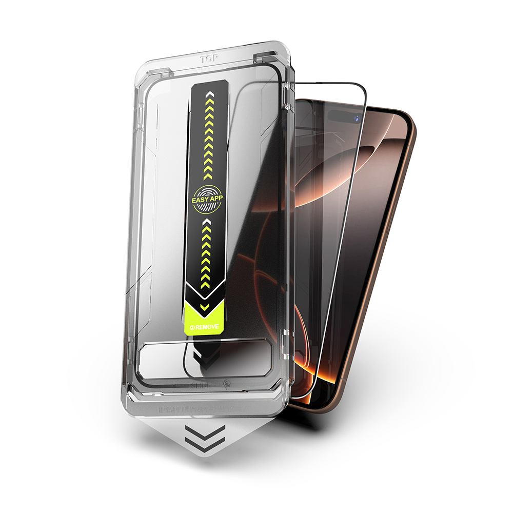 Techsuit - TitanGlass FullCover - iPhone 16 Pro / iPhone 17 - Black 6 Techsuit - TitanGlass FullCover - iPhone 16 Pro / iPhone 17 - Black