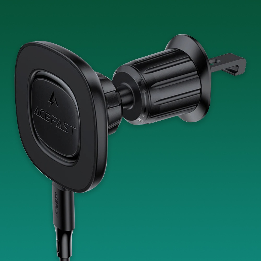 Acefast - Car Holder with Wireless Charging (D46) - for Air Vent, Magnetic Grip, Non-Slip, 15W, for 4.7 - 6.9" Phones - Black 7 Acefast - Car Holder with Wireless Charging (D46) - for Air Vent, Magnetic Grip, Non-Slip, 15W, for 4.7 - 6.9" Phones - Black