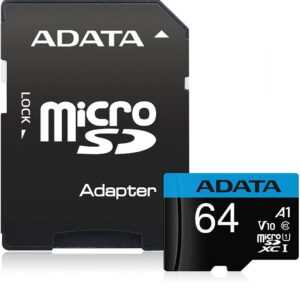 Card de Memorie MicroSDXC Adata Premier Pro, 64GB, Class 10, cu adaptor