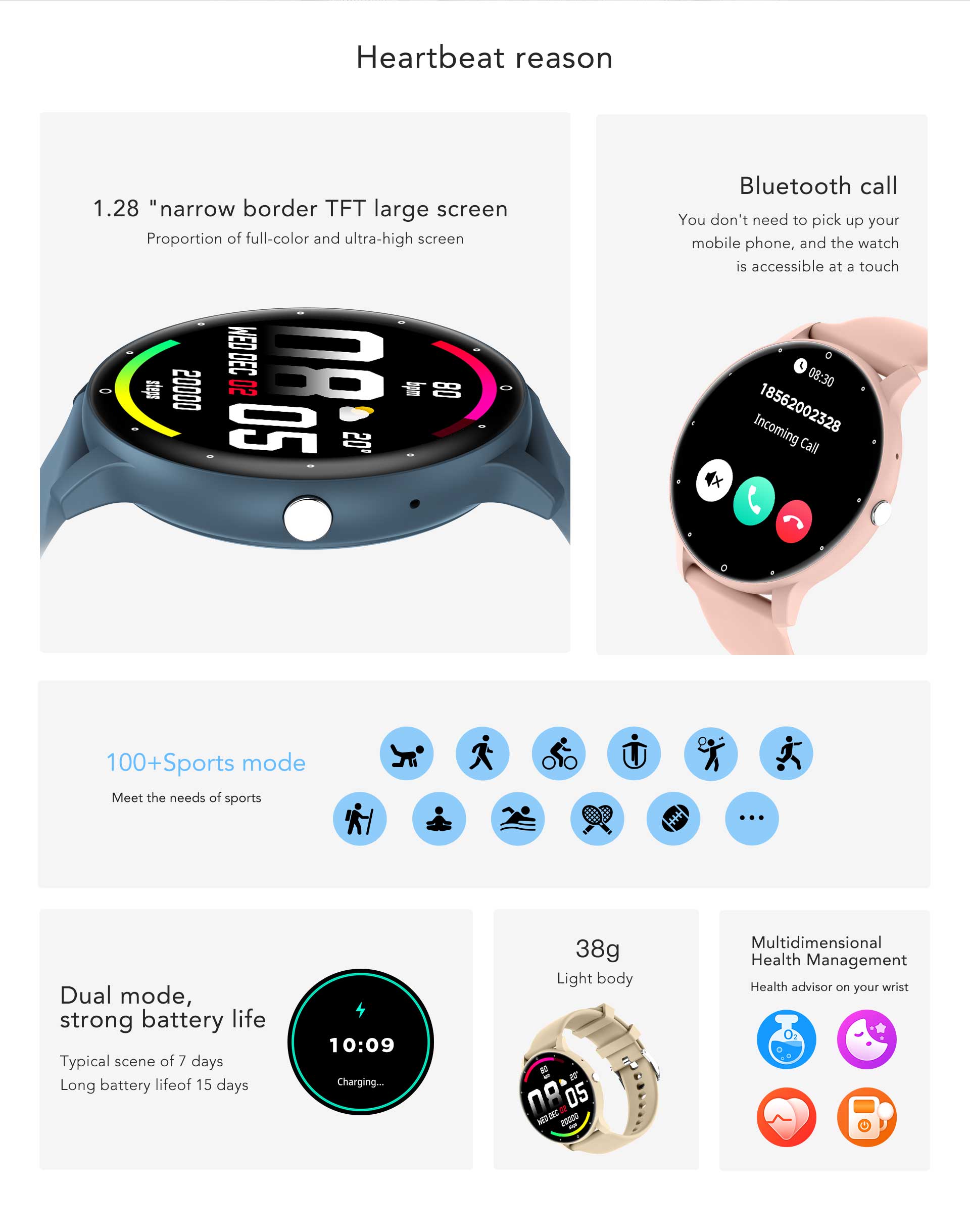 Smartwatch VU-TEK ZL02CPRO, sport, Apeluri Bluetooth, monitorizare ritm cardiac și somn, notificări, Android/iOS, bratara silicon 6 Smartwatch VU-TEK ZL02CPRO, sport, Apeluri Bluetooth, monitorizare ritm cardiac și somn, notificări, Android/iOS, bratara silicon