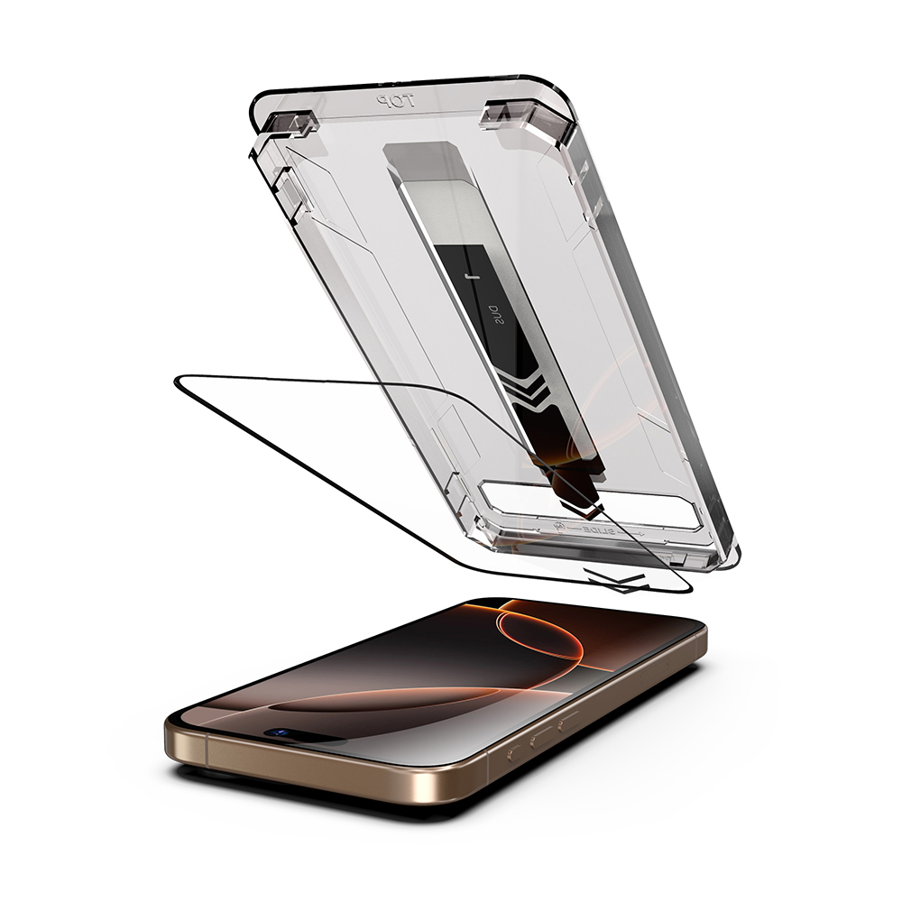 Techsuit - TitanGlass FullCover - iPhone 16 Pro / iPhone 17 - Black 2 Techsuit - TitanGlass FullCover - iPhone 16 Pro / iPhone 17 - Black