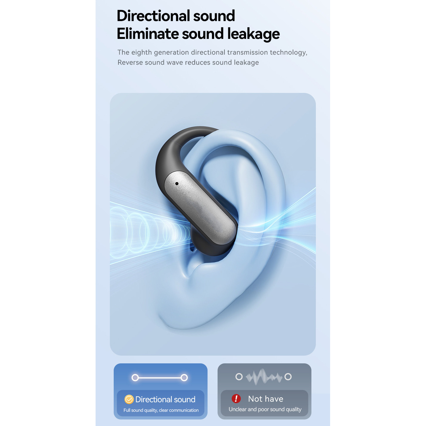 Casti Wireless VU-TEK M118, Bluetooth 5.4, Sport, AI Translation, Autonomie 60h, Microfon HD, Noise Cancelling, Sunet 3D, Silver 3 Casti Wireless Sport Premium - Autonomie 8h