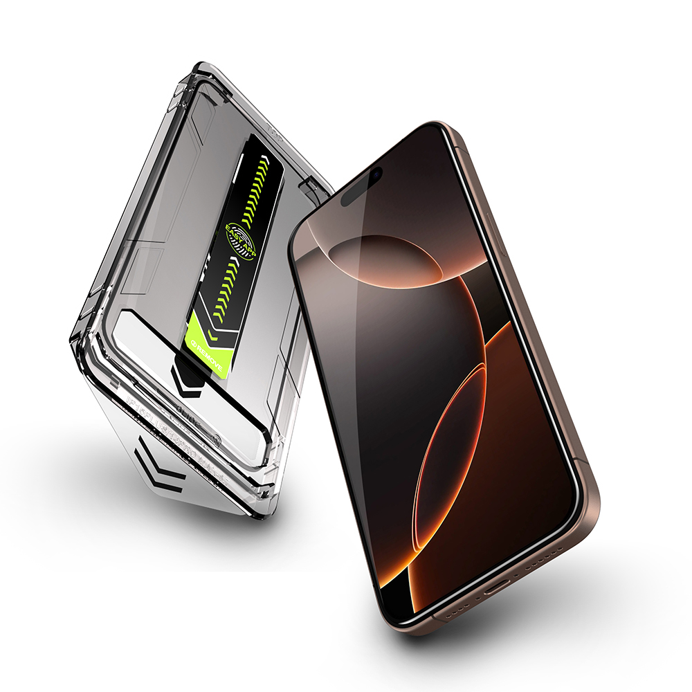 Techsuit - TitanGlass FullCover - iPhone 16 Pro / iPhone 17 - Black 3 Techsuit - TitanGlass FullCover - iPhone 16 Pro / iPhone 17 - Black