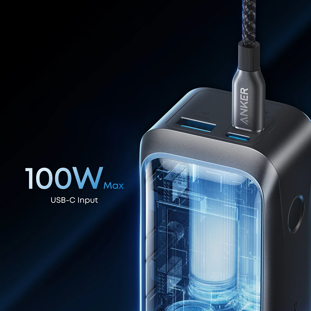 Anker - Power Bank Prime (A110BH1) - 2x USB-C, USB, for Phone, Tablet, MacBook, Digital Display, 20100mAh, 220W - Black 2 Anker - Power Bank Prime (A110BH1) - 2x USB-C, USB, for Phone, Tablet, MacBook, Digital Display, 20100mAh, 220W - Black