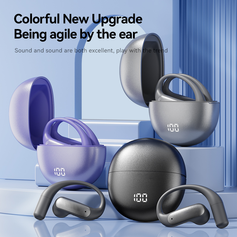 Casti Wireless VU-TEK M118, Bluetooth 5.4, Sport, AI Translation, Autonomie 60h, Microfon HD, Noise Cancelling, Sunet 3D, Violet 8 Casti Wireless Sport Premium - Autonomie 8h