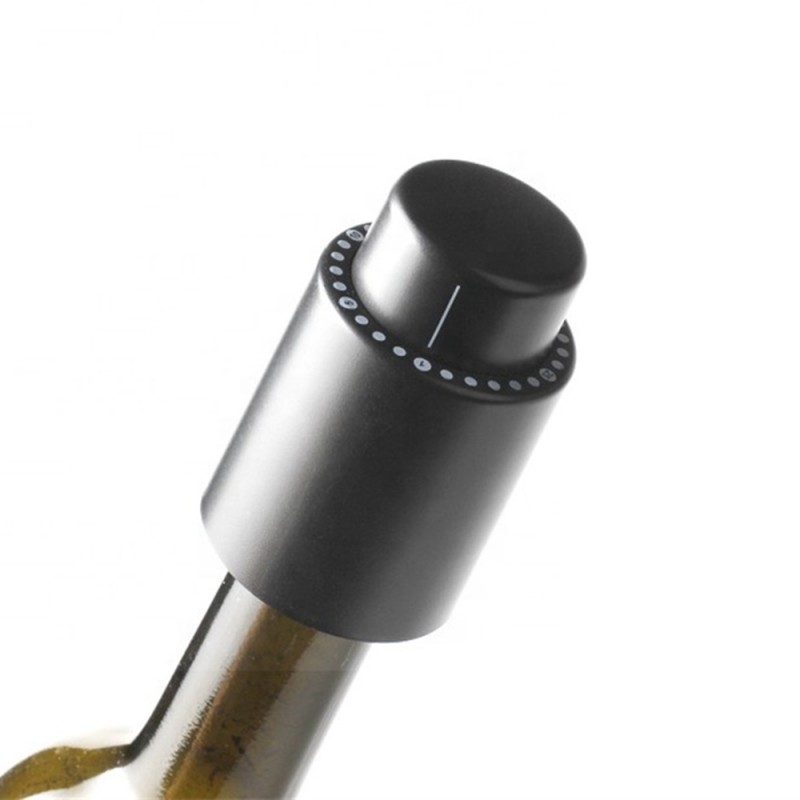 Techsuit - wine Stopper (VS07) - with Time Scale Record, for Wine - Black 2 Techsuit - wine Stopper (VS07) - with Time Scale Record, for Wine - Black