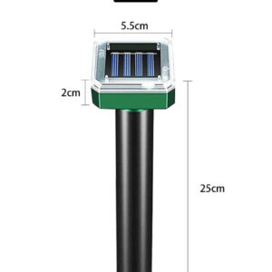 VU-TEK BJ-04 Dispozitiv solar alungare daunatori, ultrasonic, exterior, cu tarus si senzor PIR