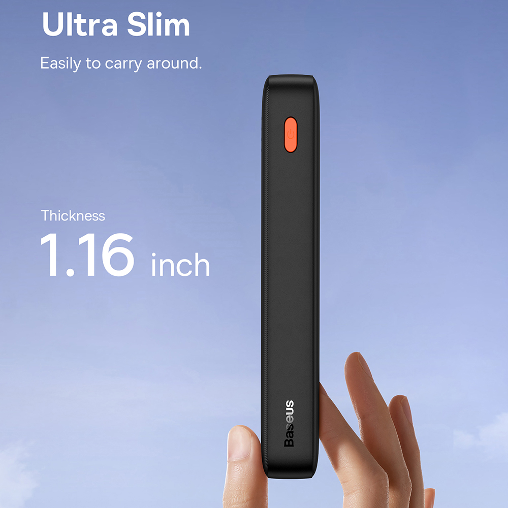 Baseus - Power Bank Airpow (P10022804113-00) - USB, Type-C, Micro-USB, 20W, 20000mAh - Black 2 3491d2cc3065b41d3b7d6e75213bcb21