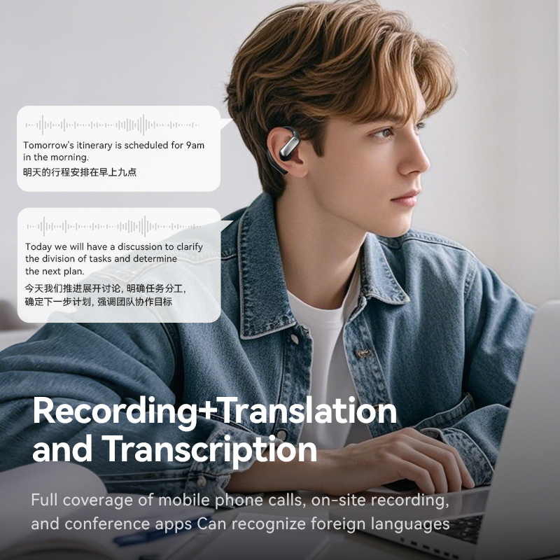 Casti Wireless VU-TEK M118, Bluetooth 5.4, Sport, AI Translation, Autonomie 60h, Microfon HD, Noise Cancelling, Sunet 3D, Violet 6 Casti Wireless Sport Premium - Autonomie 8h