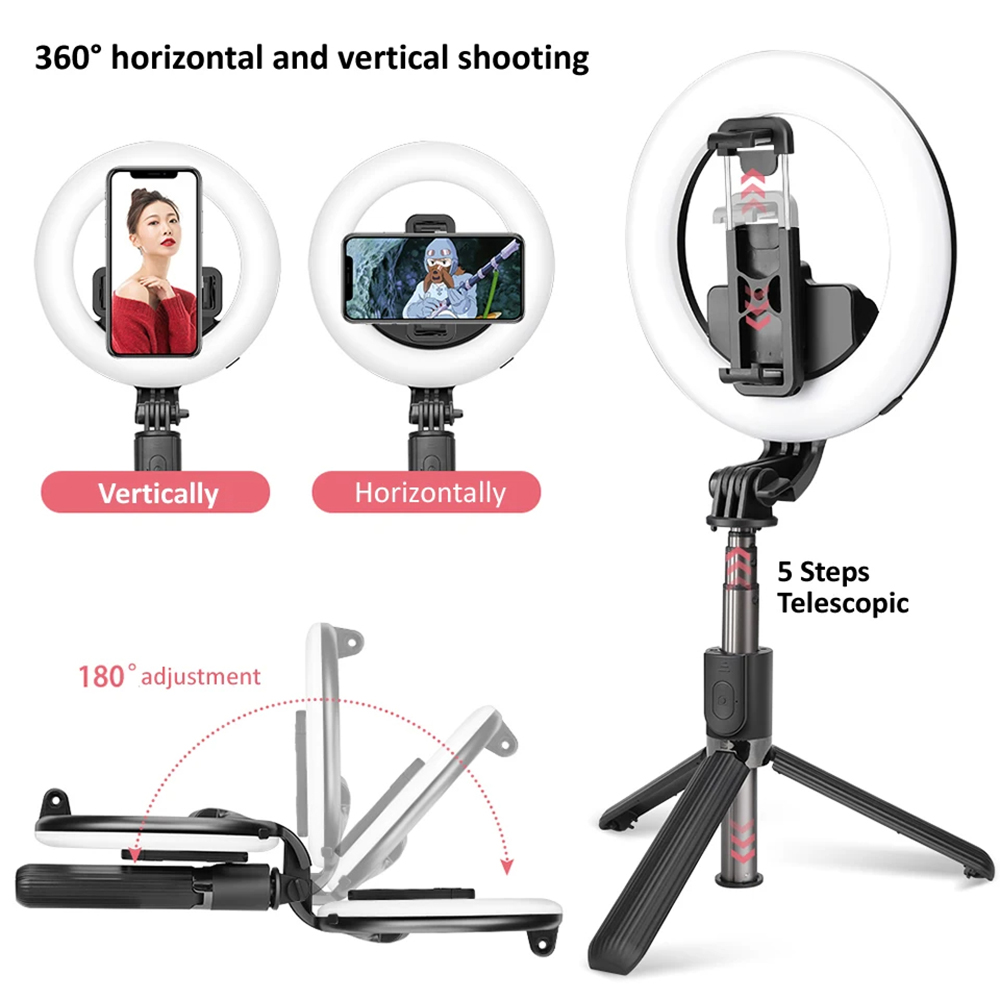 Selfie Stick cu Trepied si Telecomanda, 90cm - Techsuit (L07) - Black 7 52367bea5abbe4528a59f3893c6974b9