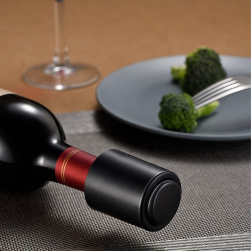 Techsuit - wine Stopper (VS07) - with Time Scale Record, for Wine - Black 6 Techsuit - wine Stopper (VS07) - with Time Scale Record, for Wine - Black