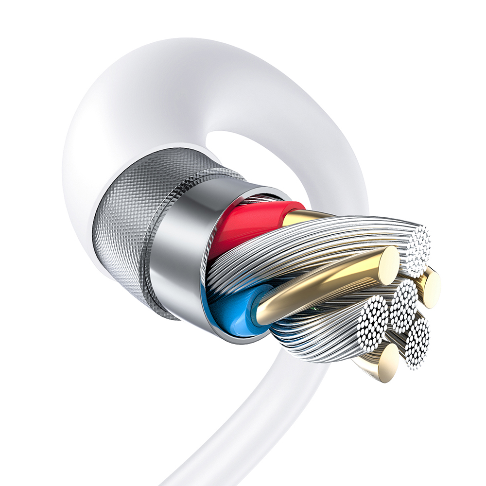 Lito - Data Cable (LD06T) - USB to Type-C, 2.4A, PVC, 1m - White 5 Lito - Data Cable (LD06T) - USB to Type-C, 2.4A, PVC, 1m - White