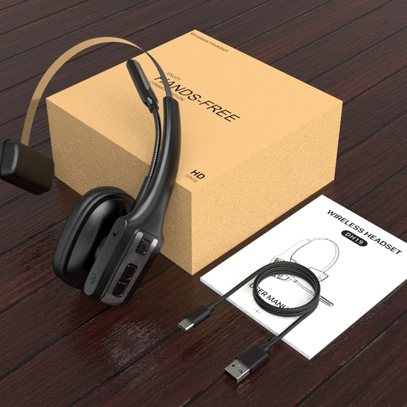Casti Bluetooth VU-TEK DH19, microfon dual, noise cancelling, pentru call center si birou 6 Casti Bluetooth VU-TEK DH19, microfon dual, noise cancelling, pentru call center si birou