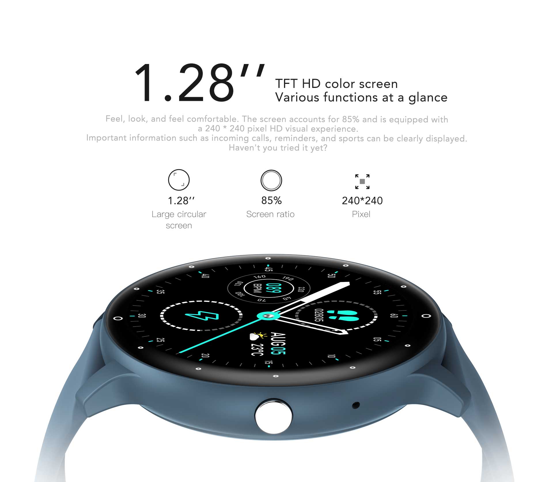 Smartwatch VU-TEK ZL02CPRO, sport, Apeluri Bluetooth, monitorizare ritm cardiac și somn, notificări, Android/iOS, bratara silicon 4 Smartwatch VU-TEK ZL02CPRO, sport, Apeluri Bluetooth, monitorizare ritm cardiac și somn, notificări, Android/iOS, bratara silicon