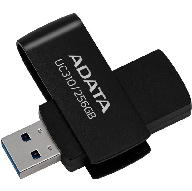MEMORII USB Adata 256GB, USB-3.2, Criptare Hardware: Nu, Dimensiune mini: Da "UC310-256G-RBK" 2 Stick USB 256GB Adata - Rapid si Fiabil